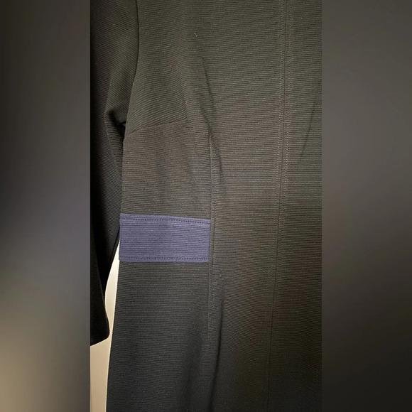 NWT Boden Laura Ottoman Sheath Dress Black/Blue Size 6P - Picture 7 of 12